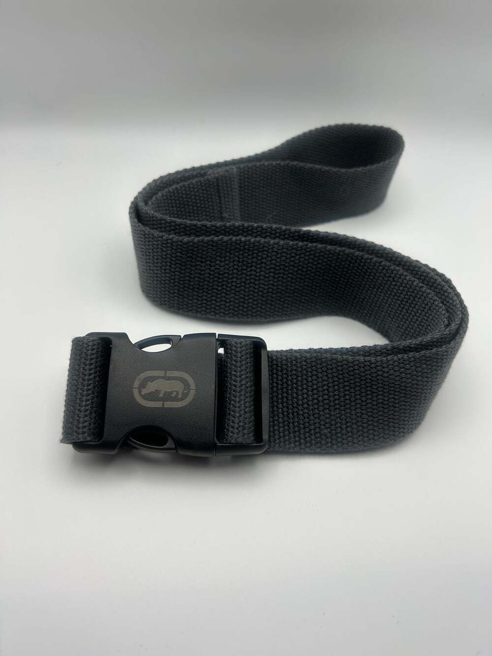 Ecko Unltd. Rhino Logo Web Belt with Plastic Side-Release Buckle